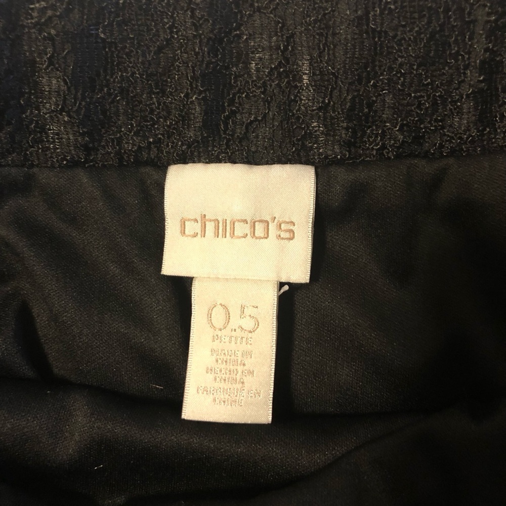 Chico’s black lace skirt. Size .5. Worn twice.
